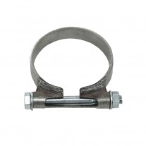 Exhaust clamp, stainless steel, 62 mm inner diameter