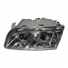 Headlight, left, H7, double reflector, chrome housing, five-pins, Volvo S40, V40, part nr. 30899682