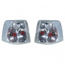 Indicator light set, left and right, clear glass, Volvo 850, part nr. 6817027, 6817028