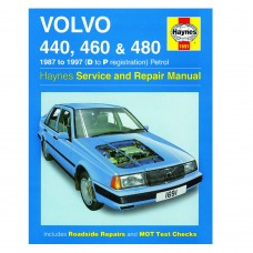 Haynes workshop manual book, Volvo 440, 460, 480 petrol, model year 1987-1997