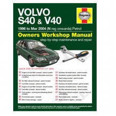 Haynes workshop manual book, Volvo S40, V40, model year 1996-2004