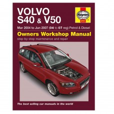 Haynes workshop manual book, Volvo S40, V50, model year 2004-2007
