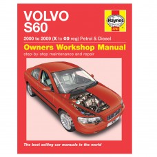 Haynes workshop manual book, Volvo S60, model  year 2000-2009