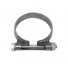 Exhaust clamp, stainless steel, 81 mm inner diameter